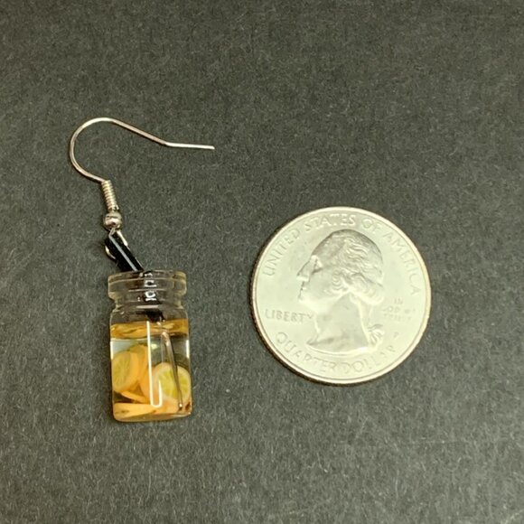 Lemonade Earring, Lemon Earrings, Funny Food Earring, Gift Idea, Novelty Earring - Picture 5 of 5